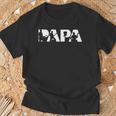 Bass Papa Retrointage Lustig Papa Bass T-Shirt Geschenke für alte Männer