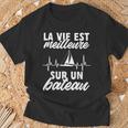 Bateau Àoile Bateaux Laie Est Meilleure Sur Un Bateau T-Shirt Cadeaux pour les vieillards