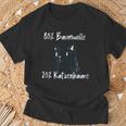 Baumwolle Katzenhaare Cat Sprüche -Ierbeiner Katzen T-Shirt Geschenke für alte Männer