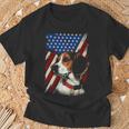 Beagle American Flag Bandana Patriotic 4Th Of July T-Shirt Gifts for Old Men