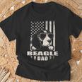 Beagle Dad Cool Vintage Retro Proud American T-Shirt Gifts for Old Men