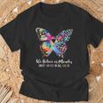 We Believe In Miracles Fight In All Color Support The Cancer T-Shirt Gifts for Old Men