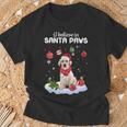 I Believe In Santa Paws Yellow Labrador T-Shirt Gifts for Old Men