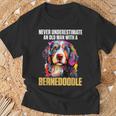 Bernedoodle Dog Breed Pet Never Underestimate A Old Man T-Shirt Gifts for Old Men