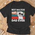 Best Maltese Dad Ever Ghetto Fist Dog Lover T-Shirt Gifts for Old Men
