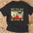 Best Pug Dad Ever Retro Vintage Fun Daddy Father's Day T-Shirt Gifts for Old Men