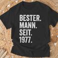With Bester Mann Seit 1977 47 Hochzeitstag 47 Jahre T-Shirt Geschenke für alte Männer