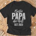 Bester Papa Der Welt Since 2023 T-Shirt Geschenke für alte Männer