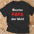 Bester Papa Der Welt Geburtstag Geschenk Familie T-Shirt Geschenke für alte Männer