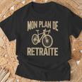 Bicyclette Drôle Mon Plan De Retraite Cycliste Routett T-Shirt Cadeaux pour les vieillards