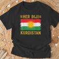 Her Biji Kurdistan Flag Kurdish Kurd Erbil Kurdi Kurdistan T-Shirt Geschenke für alte Männer