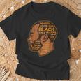 Black History Afro Man Words African American Father Dad Men T-Shirt Gifts for Old Men