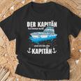 Boat Der Kapitän Hat Immer Right T-Shirt Geschenke für alte Männer