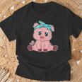 Bonito Pañuelo De Cerdo Divertido Amantes De Los Cerditos Camiseta unisex Regalos para ancianos