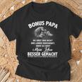 Bonus Papa Beste Stepfather Leben Besser Made Father's Day T-Shirt Geschenke für alte Männer