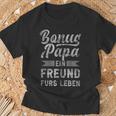 Bonus Papa Spruch Stiefvater Schwiegervaterintage-Look Kapuzenjacke T-Shirt Geschenke für alte Männer