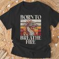 Born To Breath Fire Dragon T-Shirt Gifts for Old Men