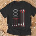 Bow Hunting Usa American Flag Archery Bow Hunter T-Shirt Gifts for Old Men