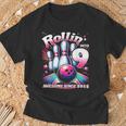 Bowling Party Rollin' 9 Awesome 2015 9Th Birthday Girls T-Shirt Gifts for Old Men