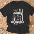 Boxer Dad Cool Vintage Retro Proud American T-Shirt Gifts for Old Men