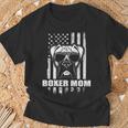 Boxer Mom Cool Vintage Retro Proud American T-Shirt Gifts for Old Men