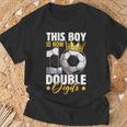 This Boy Now 10 Double Digits Soccer 10 Years Old Birthday T-Shirt Gifts for Old Men