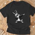 Boy Kid Easter Day Dabbing Bunny Rabbit Hip Hop Easter Baket T-Shirt Gifts for Old Men