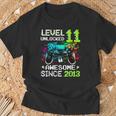 Boy Level 11 -Ideojuego Desbloqueado Para Cumpleaños Número 11 Camiseta unisex Regalos para ancianos