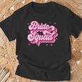 Bride Squad Retro Wedding Bridal Party Bachelorette T-Shirt Gifts for Old Men