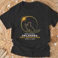 Broken Bow Oklahoma Cat Total Solar Eclipse 2024 T-Shirt Gifts for Old Men