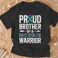 Brother Of A Rare Disease Warrior Rare Disease Awareness T-Shirt Gifts for Old Men