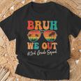Bruh We Out 2Nd Second Grade Squad Retro Last Day Of School T-Shirt Gifts for Old Men