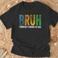 Bruh Formerly Known As Dad Papa Daddy Cool Father’S Day T-Shirt Gifts for Old Men