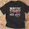 Bruh We Out Teachers Summer Vacation End Of School Year T-Shirt Gifts for Old Men