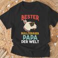 Bull Terrier Bull Terrier Dad T-Shirt Geschenke für alte Männer