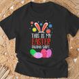 Bunny Ears Easter Eggs Das Ist Mein Ostern Pyjama T-Shirt Geschenke für alte Männer