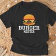 Burger Meister Bürgermeister Bbq Grill Chef T-Shirt Geschenke für alte Männer