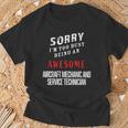 Busy Being Awesome Aircraft Mechanics Service Technicians T-Shirt Gifts for Old Men
