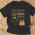 Camino Portugues Santiago De Compostela Portuguese Way 2024 T-Shirt Geschenke für alte Männer