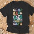 Camping Bridal Party Camp Bachelorette Camp Bach Crew T-Shirt Gifts for Old Men