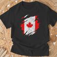 Canada Canadian Flag Vintage T-Shirt Geschenke für alte Männer