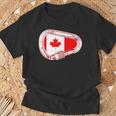 Canada Flag Climbing Carabiner T-Shirt Gifts for Old Men
