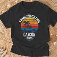Cancun 2024 Family Vacation Trip Matching Group T-Shirt Gifts for Old Men