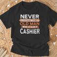 Who Is Also A Cashier T-Shirt Gifts for Old Men