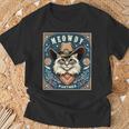 Cat Cowboy Mashup Meowdy Partner Poster Western T-Shirt Gifts for Old Men