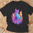 Cat With Crystals T-Shirt Gifts for Old Men