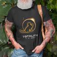 Cat Totality 4082024 Total Solar Eclipse 2024 T-Shirt Gifts for Old Men