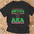 Celebrating Junenth Aka Fist Black History Women T-Shirt Gifts for Old Men