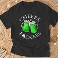 Cheers FCkers St Patrick's Day Lucky T-Shirt Gifts for Old Men
