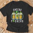 Cheers Fuckers St Patrick's Day Beer Drinking T-Shirt Gifts for Old Men